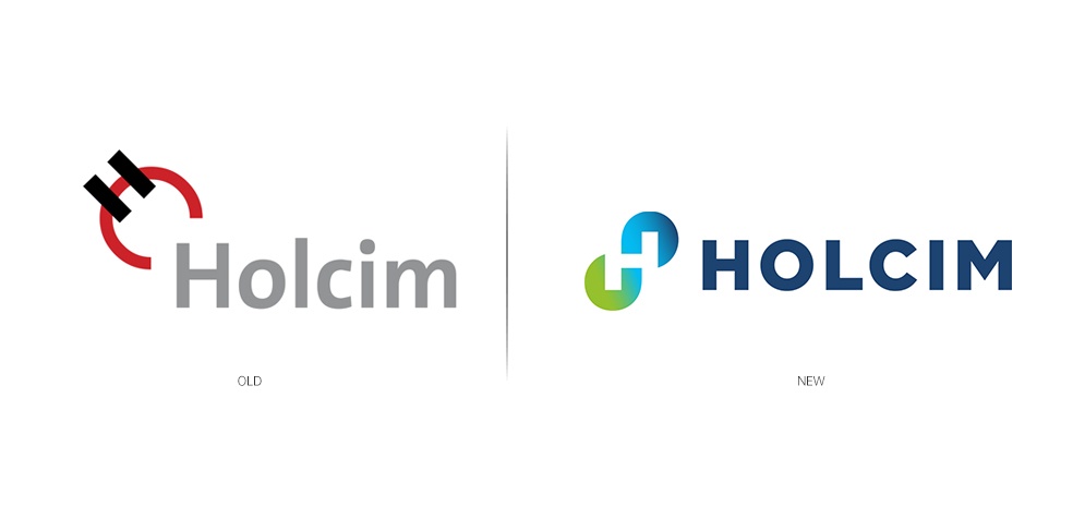 Holcim霍尔希姆新旧logo对比