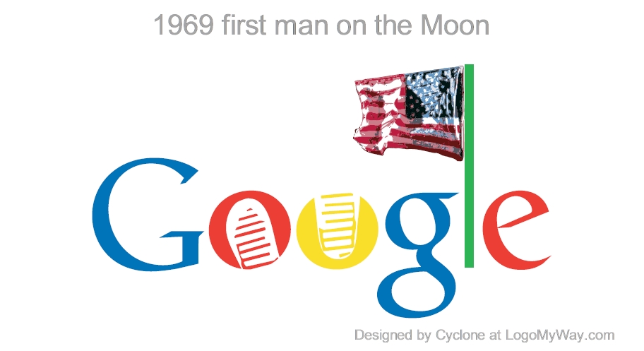 Google Doodle 1969 History Google Logo first man on the Moon