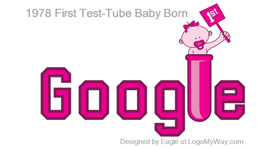 Google Doodle 1978 First Test-Tube Baby Born