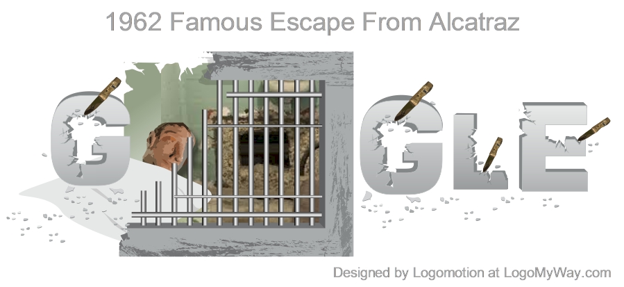 Google Doodle 1962 Escape from Alcatraz Google Logo