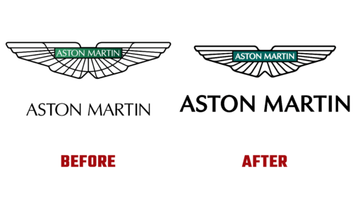 Aston Martin Before and After Logo