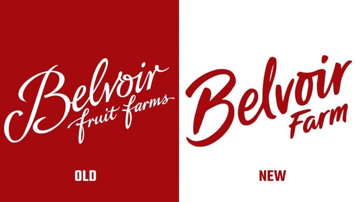 Belvoir Farms Old and New Logo