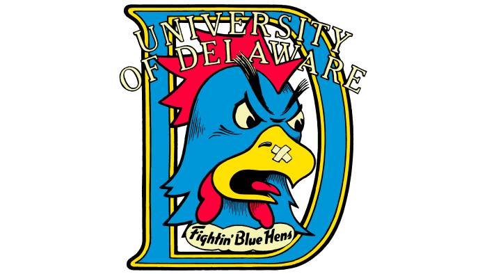 Delaware Blue Hens Logo 1987-1998