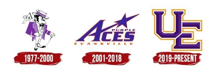 Evansville Purple Aces Logo History