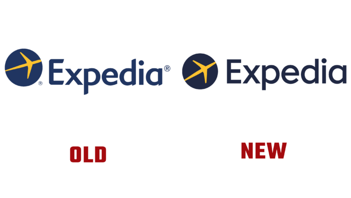 Expedia New and Old Logo (history)