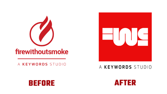 Fire Without Smoke Before and After Logo (History)