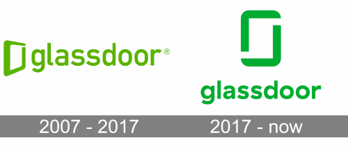 Glassdoor Logo history