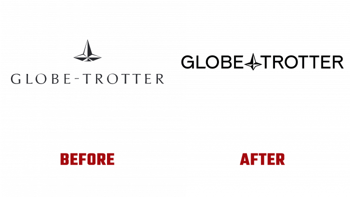 Globe-trotter Before and After Logo (history)
