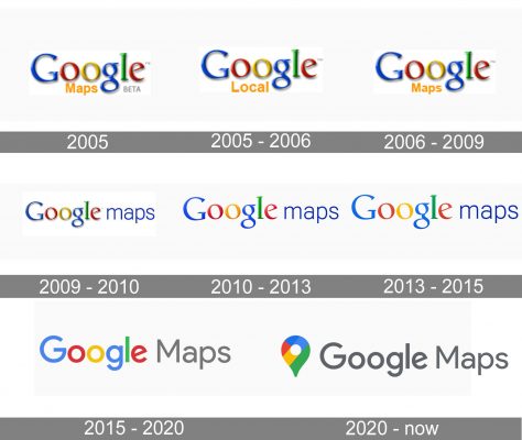 Google Maps Logo history
