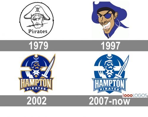 Hampton Pirates logo history
