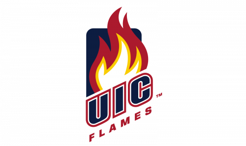 Illinois-Chicago Flames Logo 2015