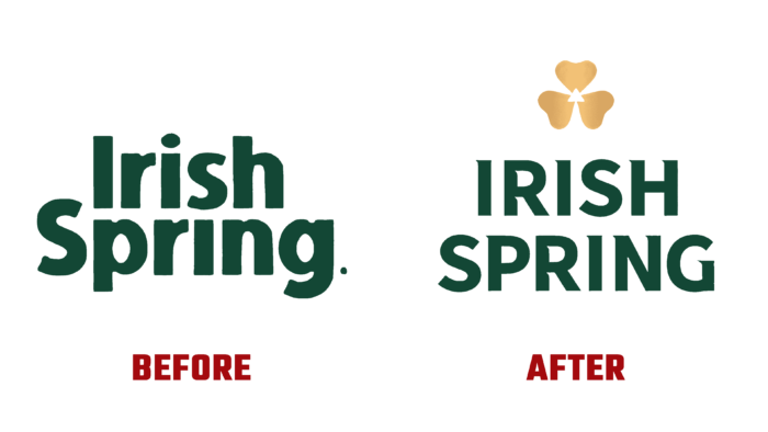 Irish Spring Before and After Logo (History)