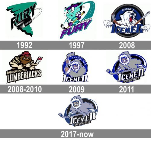 Jacksonville IceMen Logo history