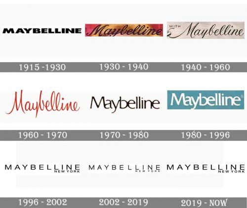 Maybelline Logo history