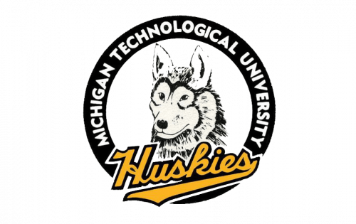 Michigan Tech Huskies Logo-1984