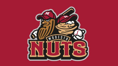 Modesto Nuts Logo baseball