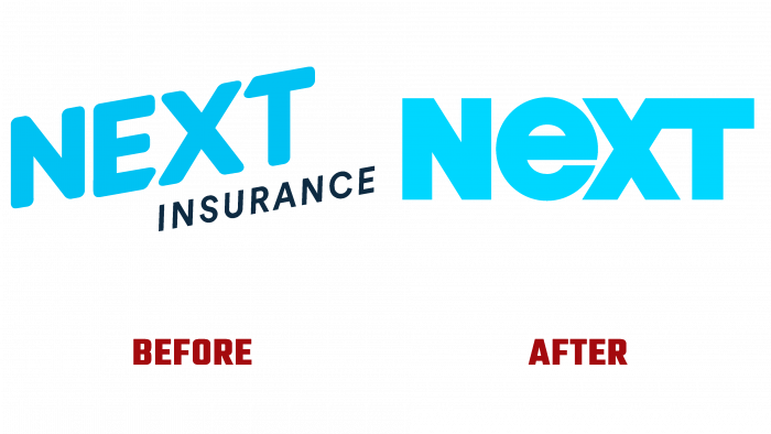 Next Insurance Before and After Logo (history)