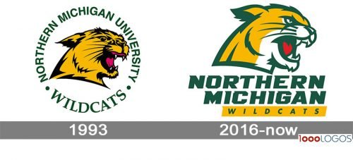 Northern Michigan Wildcats Logo history