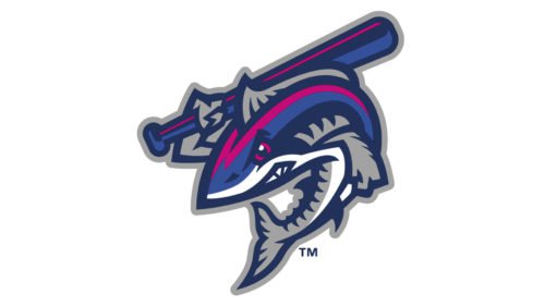 Pensacola Blue Wahoos Logo baseball