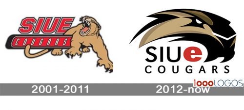 SIU Edwardsville Cougars Logo history