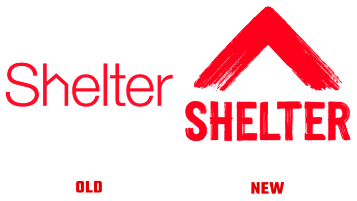 Shelter Old and New Logo (history)