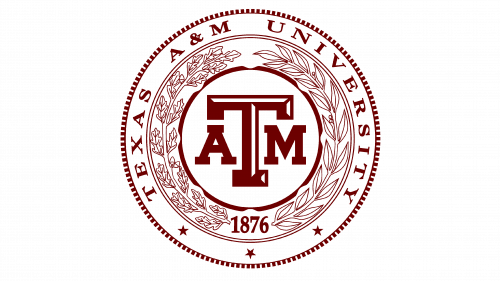 Texas AM University Logo 1876