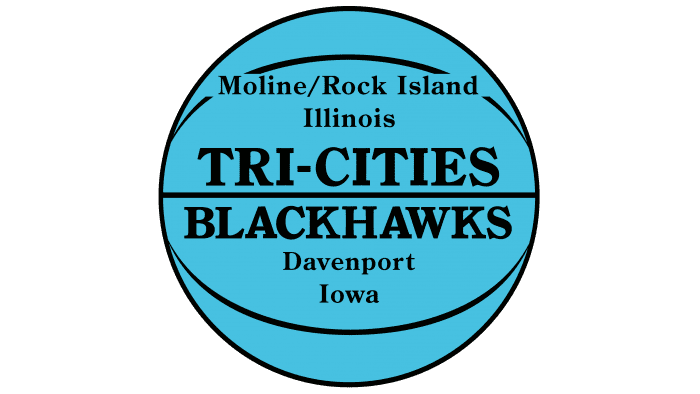 Tri City Blackhawks Logo 1946-1951