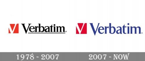 Verbatim Logo history